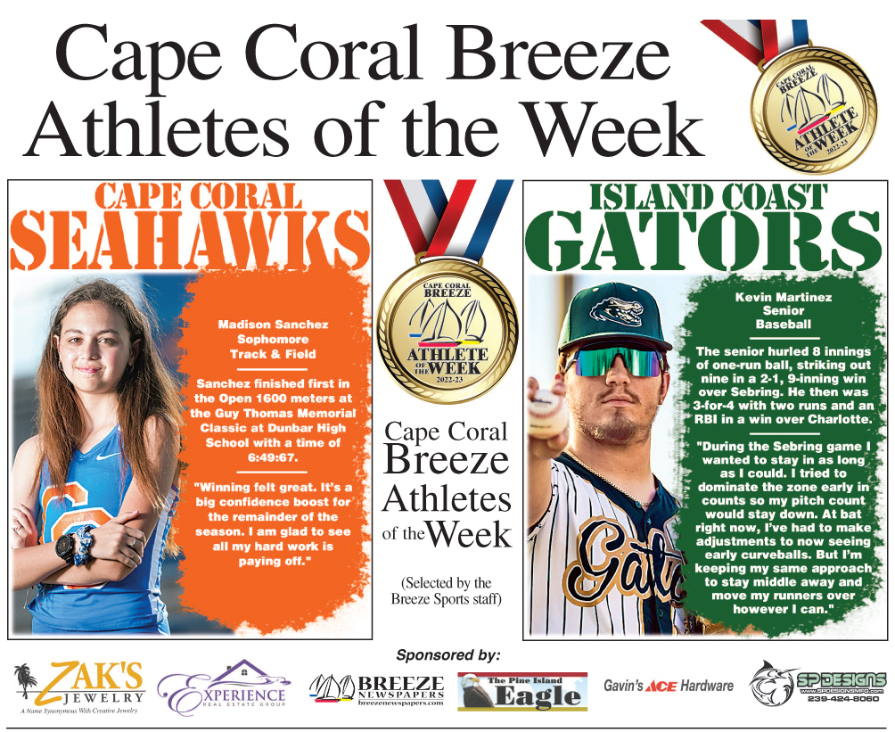 Athletes of the Week 33123 News, Sports, Jobs Pineisland Eagle